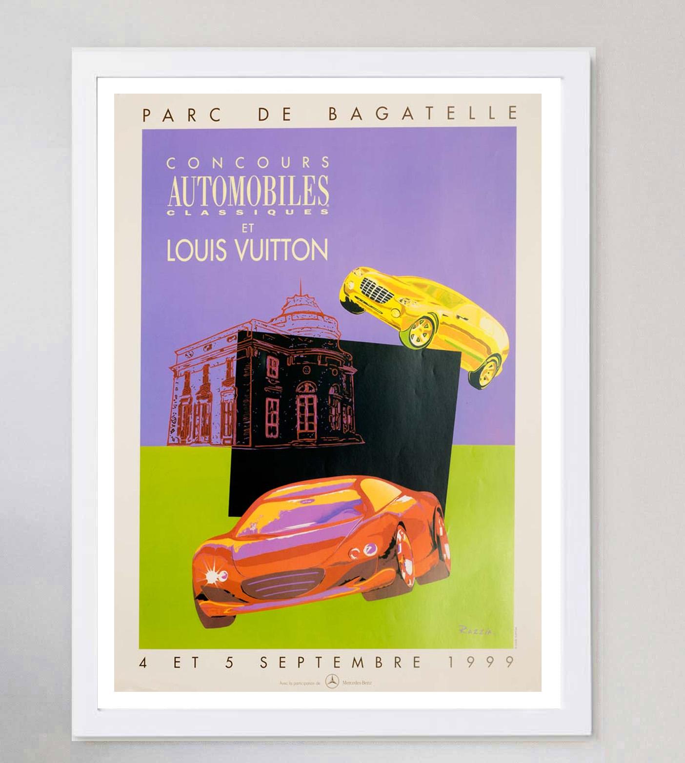 French 1999 Louis Vuitton Bagatelle - Razzia Original Vintage Poster For Sale