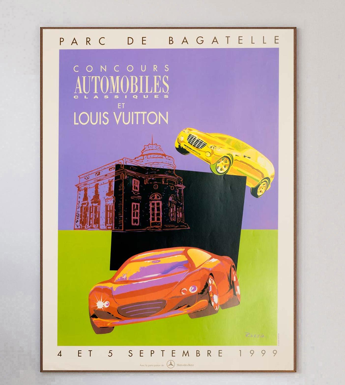 Fin du 20e siècle Affiche vintage originale de Louis Vuitton Bagatelle - Razzia, 1999 en vente