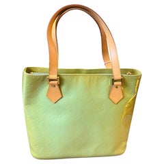 1999 Louis Vuitton Houston Pepper Mint Vernis Houston Tote Bag