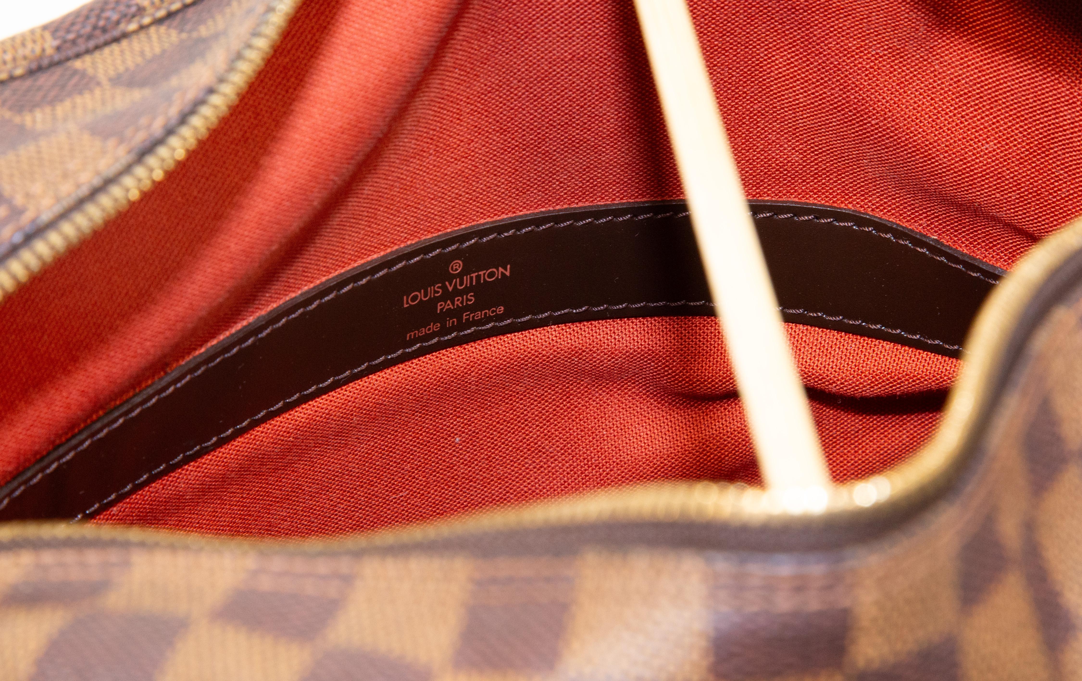 1999 Louis Vuitton Naviglio Camera Shoulder Bag in Damier Ebene Coated Canvas For Sale 14