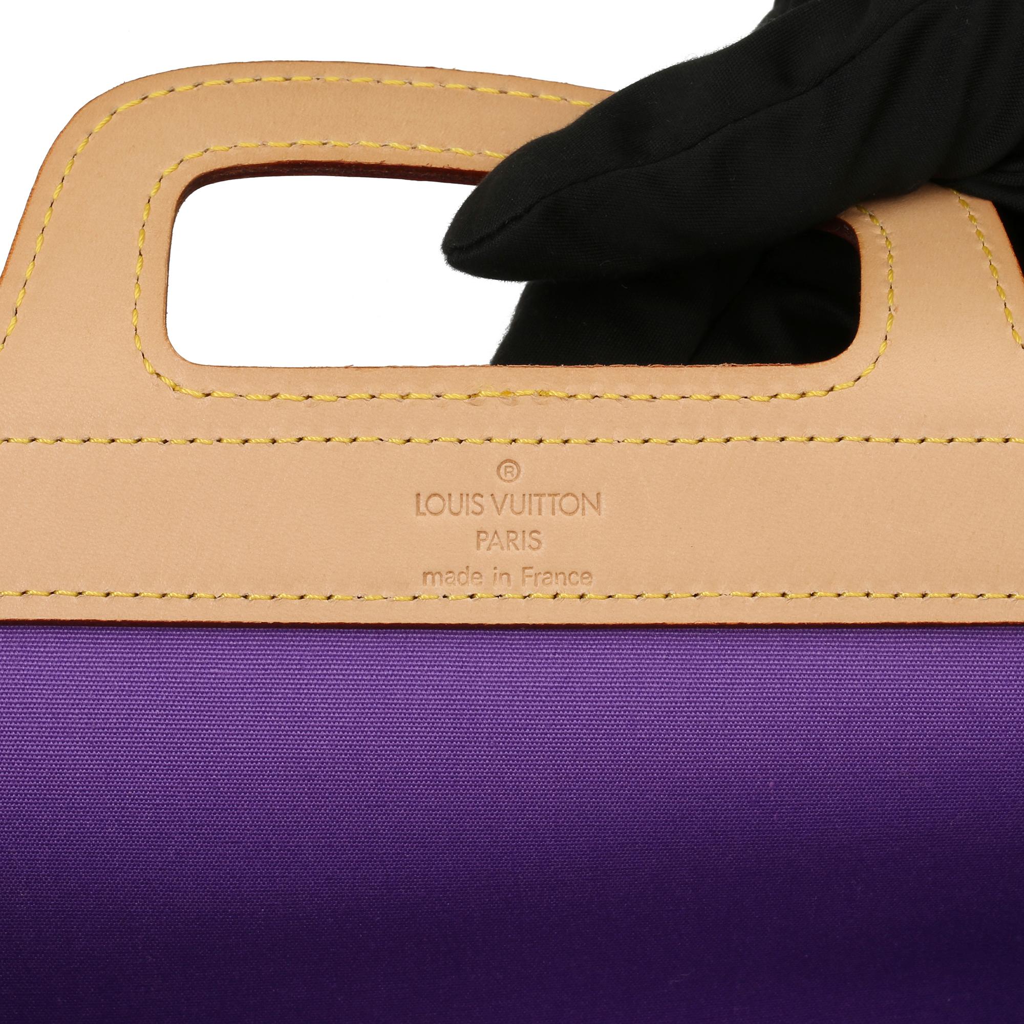 1999 Louis Vuitton Purple Monogram Vernis Leather & Vachetta Vintage Stanton 5