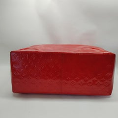 1999 Louis Vuitton Red Vernis Patent Leather Reade GM Huge Tote-Bag