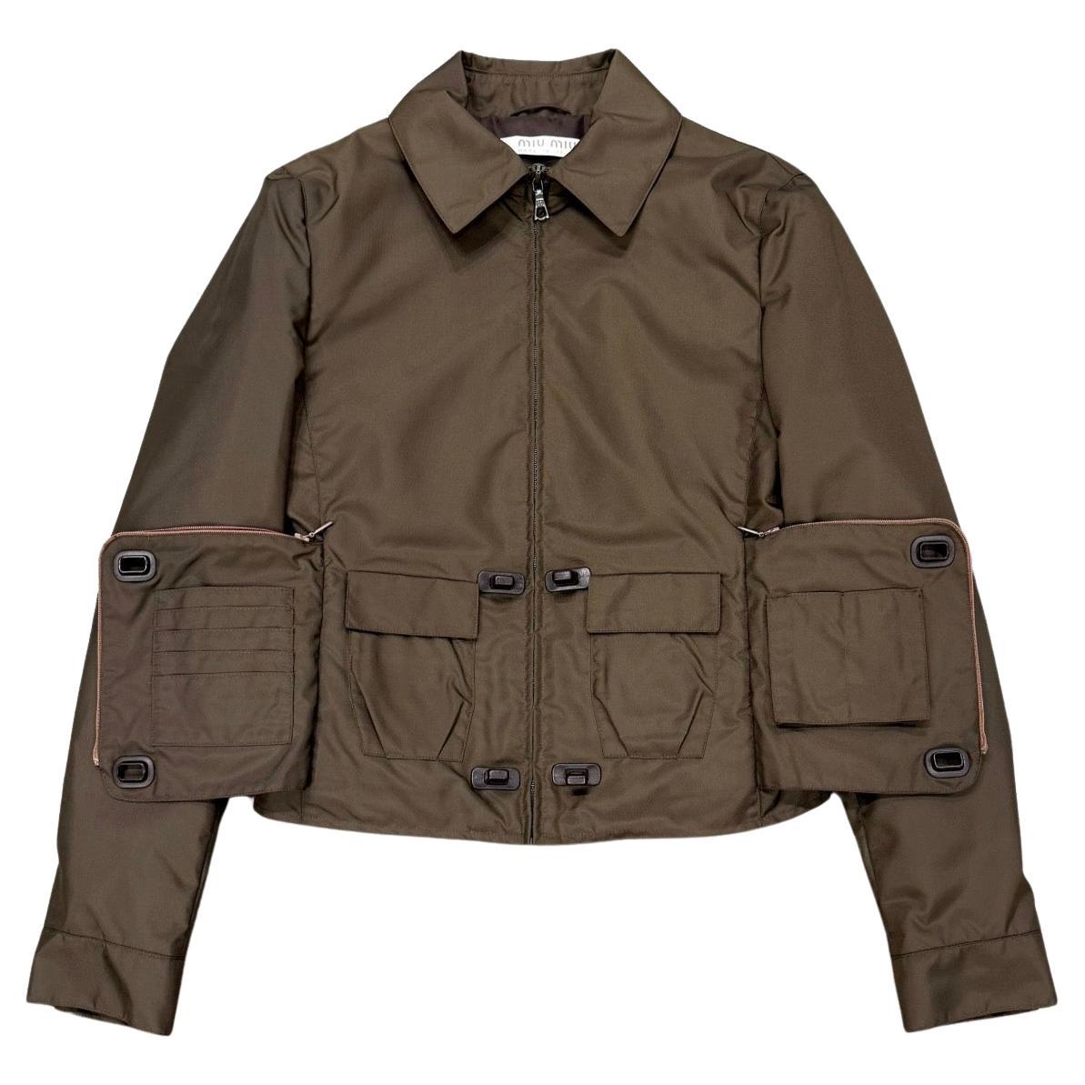 1999 Miu Miu hidden pocket nylon jacket