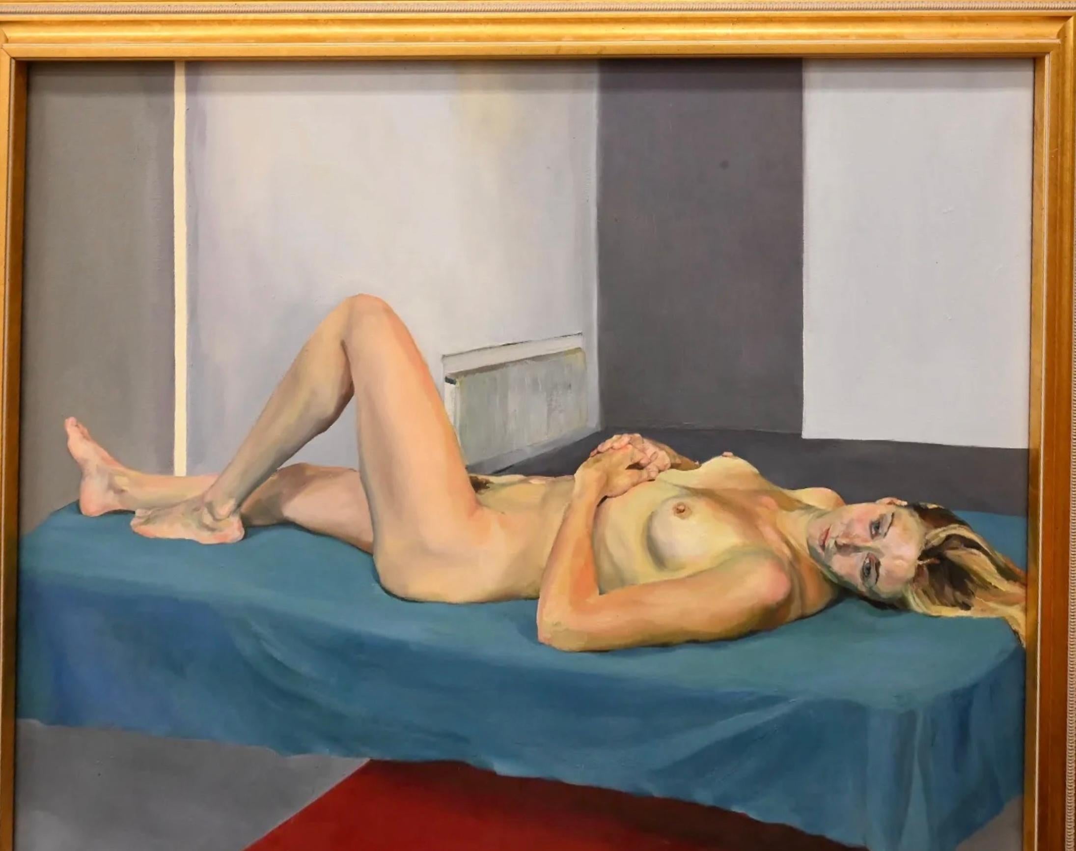 Late 20th Century 1999 Oil on Linen by Natalie Frank “Claire” Slade, London For Sale
