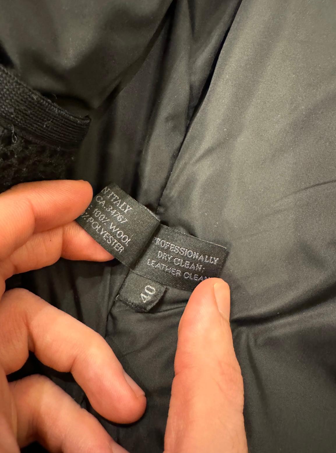 1999 Prada, cappotto in lana con tasche cargo tecniche e cintura in vendita 4