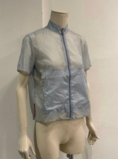 1999 Prada runway short sleeve technical nylon jacket