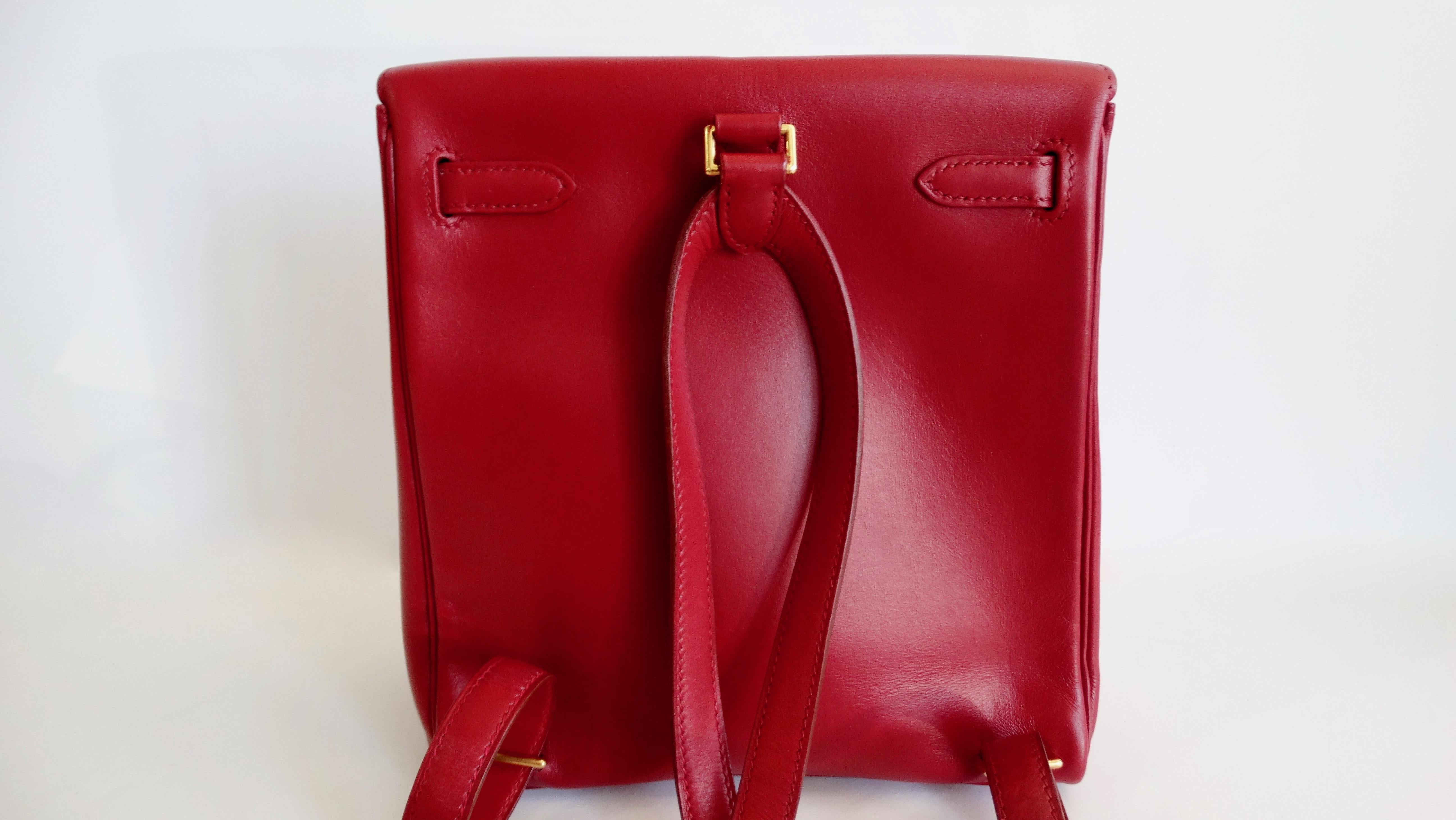 Hermés 1999 Red Gulliver Kelly Ado 20cm 7