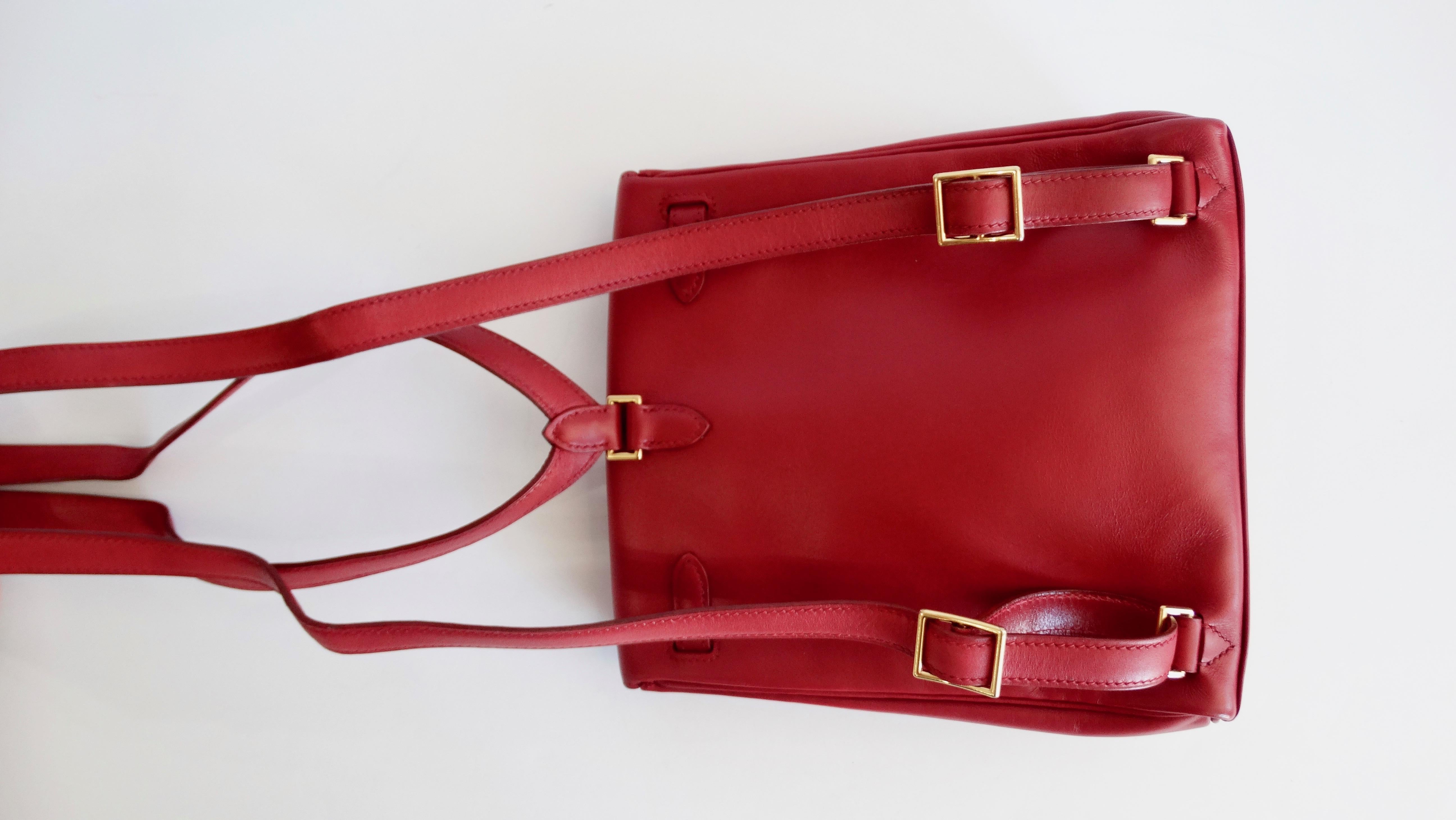 Hermés 1999 Red Gulliver Kelly Ado 20cm 9