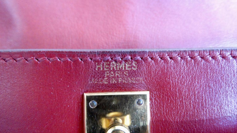 Hermés 1999 Red Gulliver Kelly Ado 20cm For Sale 5
