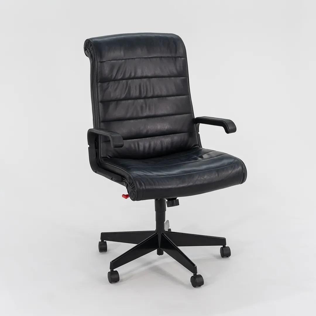 1999 Richard Sapper per Knoll Sedia da scrivania direzionale in pelle 12x Disponibile in vendita 4