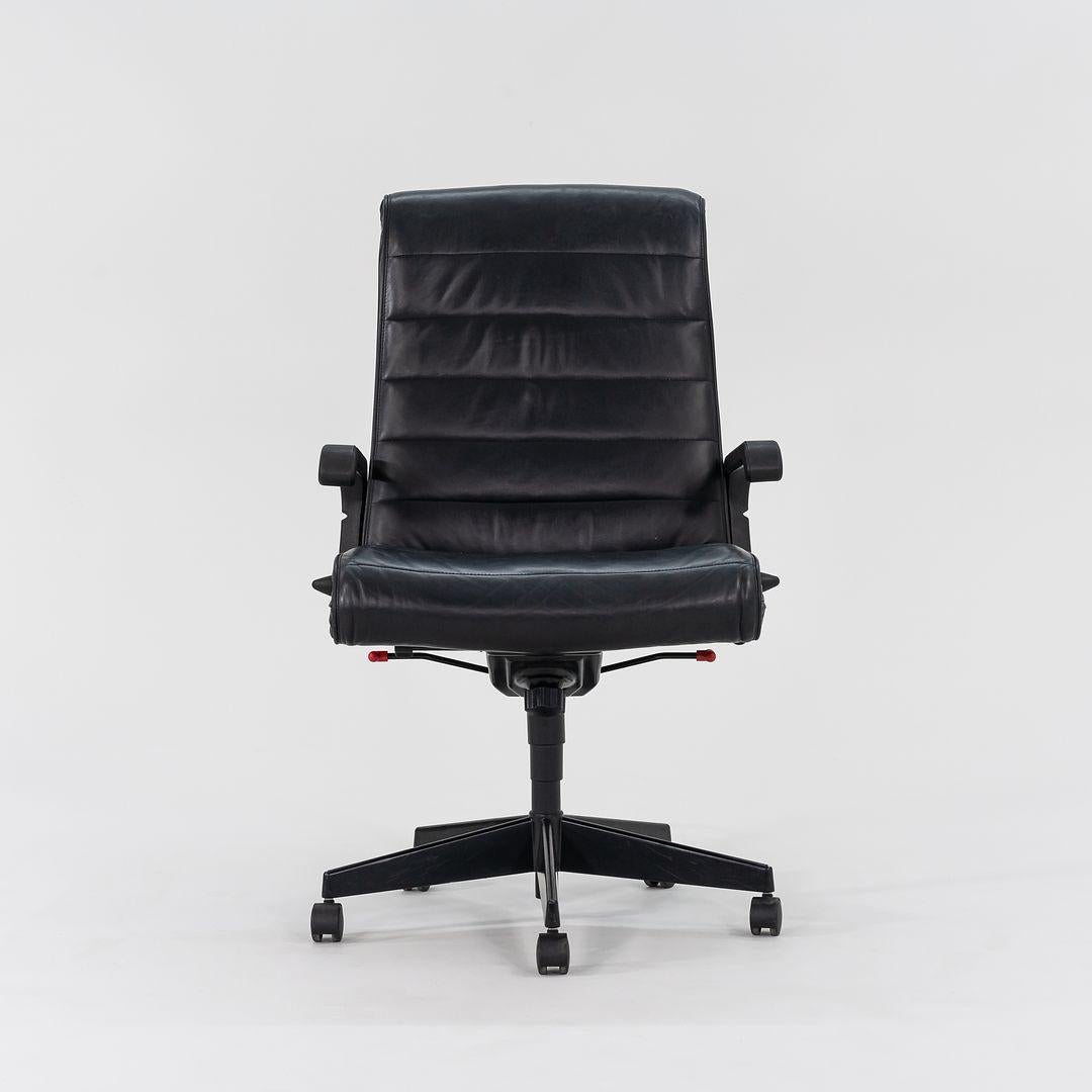 1999 Richard Sapper per Knoll Sedia da scrivania direzionale in pelle 12x Disponibile in vendita 1