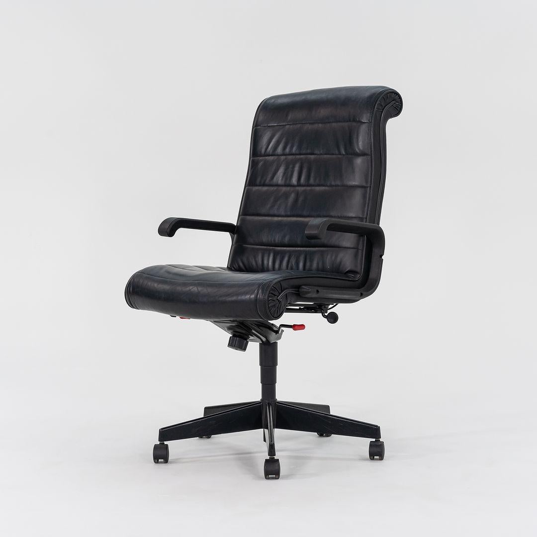 1999 Richard Sapper per Knoll Sedia da scrivania direzionale in pelle 12x Disponibile in vendita 2