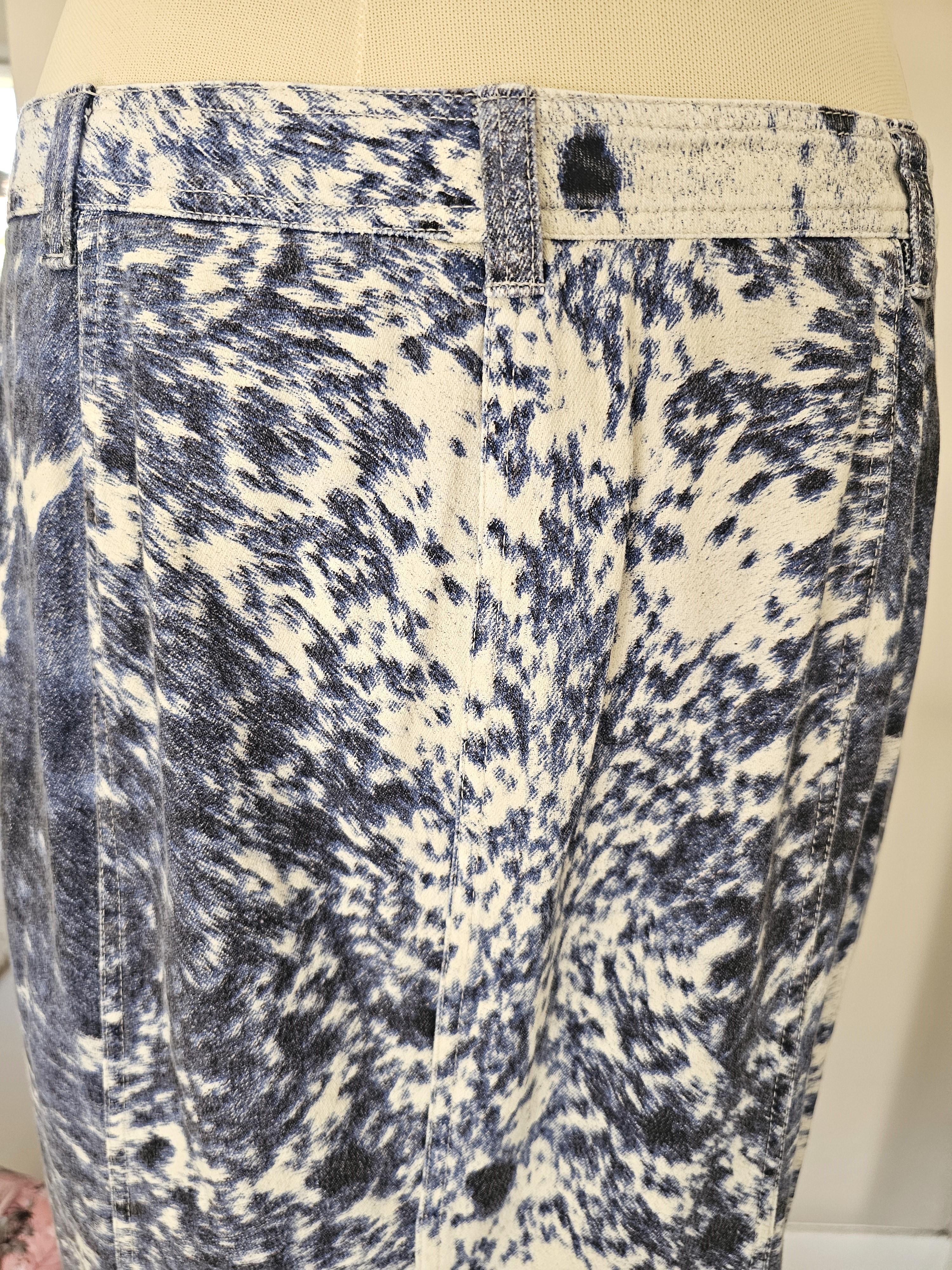 Gris 1999 Roberto Cavalli Jupe longue imprimée cheval en vente