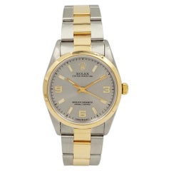 1999 Rolex 34mm Oyster Perpetual Two Tone 18K Yellow Gold / Stainless Steel