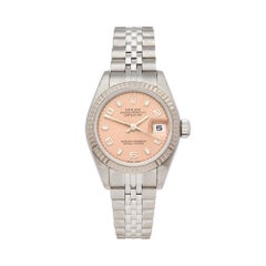 Vintage 1999 Rolex Datejust Steel and White Gold 69174 Wristwatch