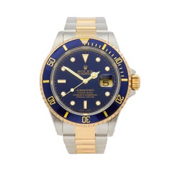 1999 Rolex Submariner Steel and Yellow Gold 16613LB Wristwatch