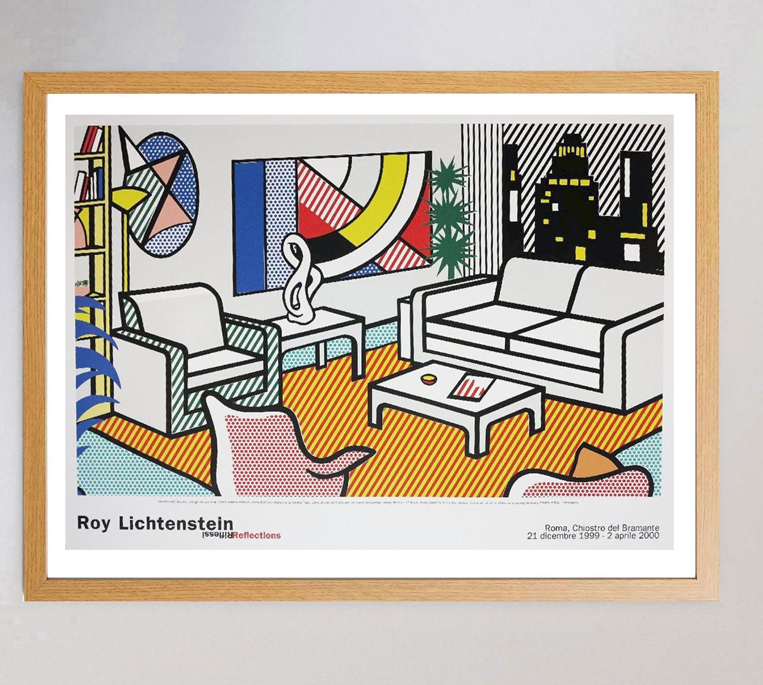 Italian 1999 Roy Lichtenstein - Chiostro del Bramante Original Vintage Poster For Sale