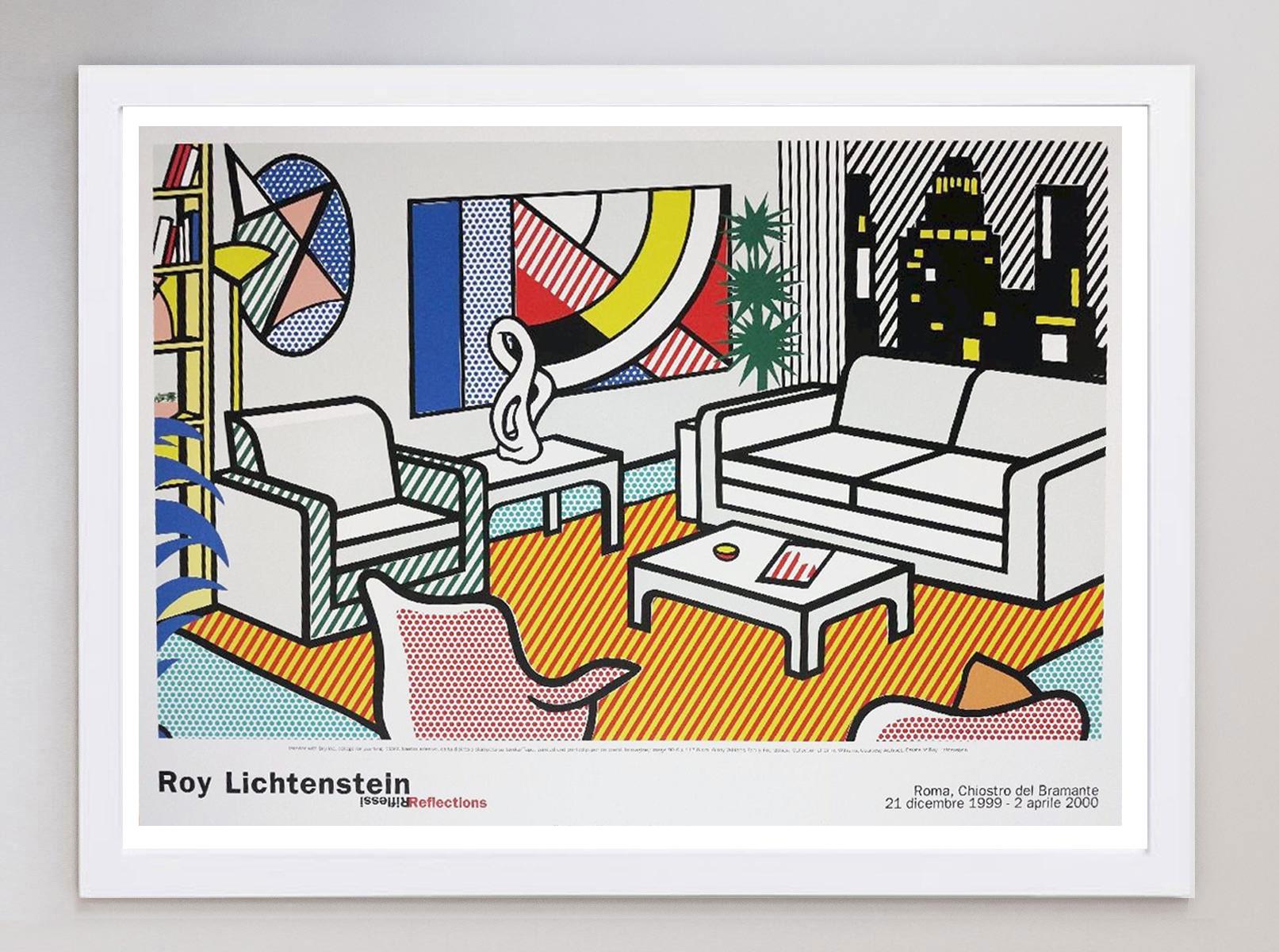 1999 Roy Lichtenstein - Chiostro del Bramante Original Vintage Poster In Good Condition For Sale In Winchester, GB