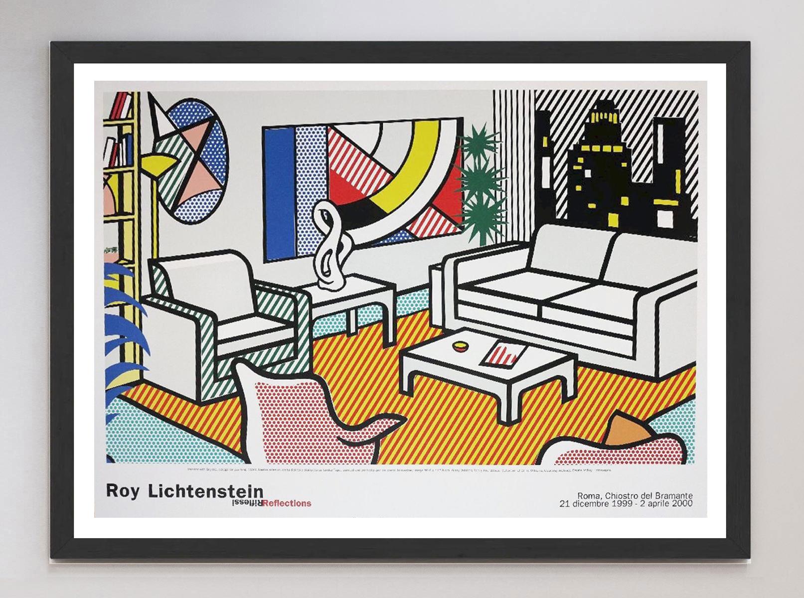 Late 20th Century 1999 Roy Lichtenstein - Chiostro del Bramante Original Vintage Poster For Sale
