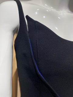 1999 Thierry Mugler Black Dress “ Vie en Rose” Black Dress with Slit