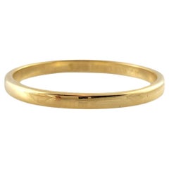 1999 Tiffany & Co 18K Yellow Gold Thin Wedding Band Ring Size 7 #17977