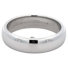 1999 Tiffany & Co. Alianza Forever Platino 6 mm, tamaño 9,75
