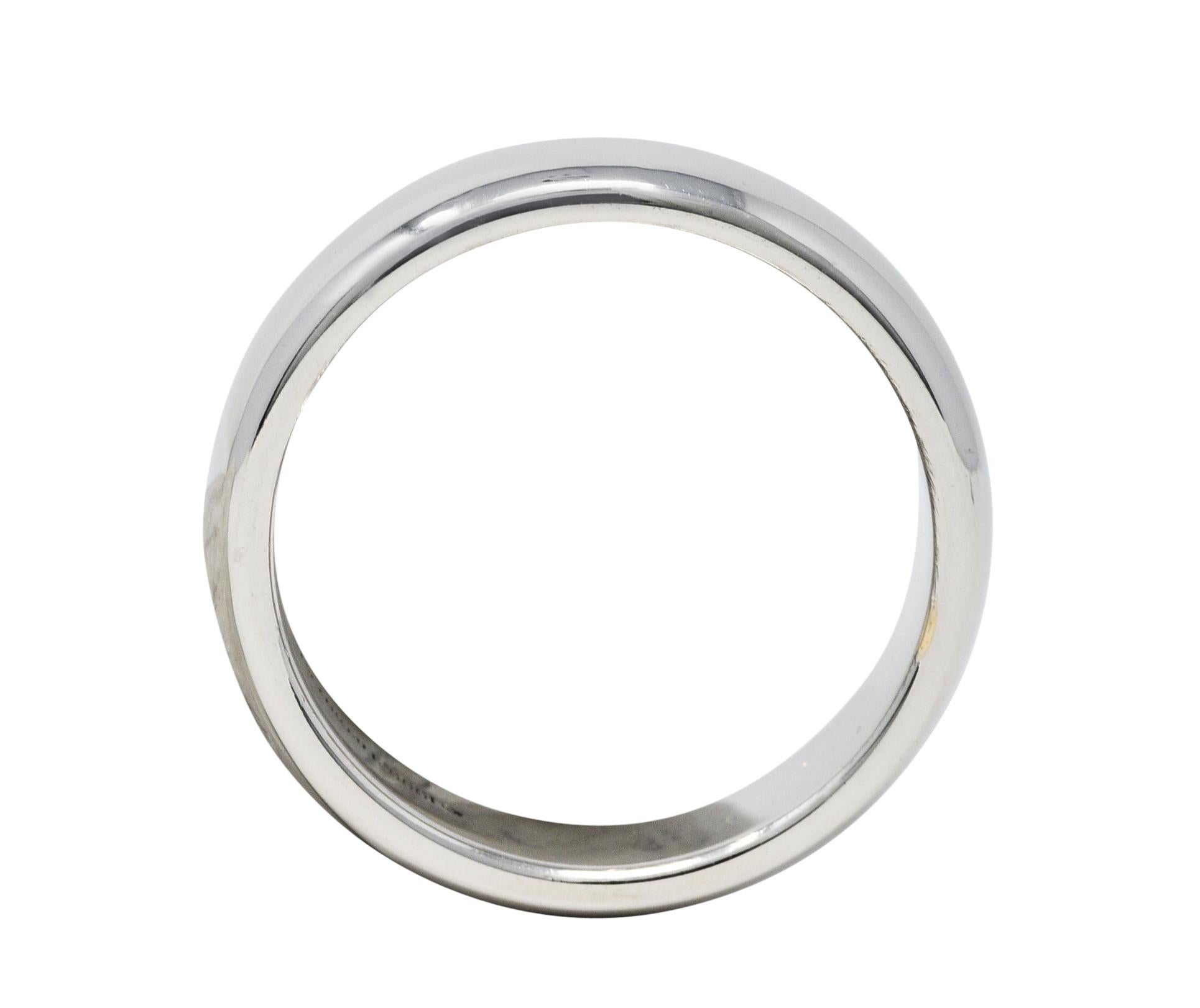 Contemporary 1999 Tiffany & Co. Platinum Men's Wedding Band Ring