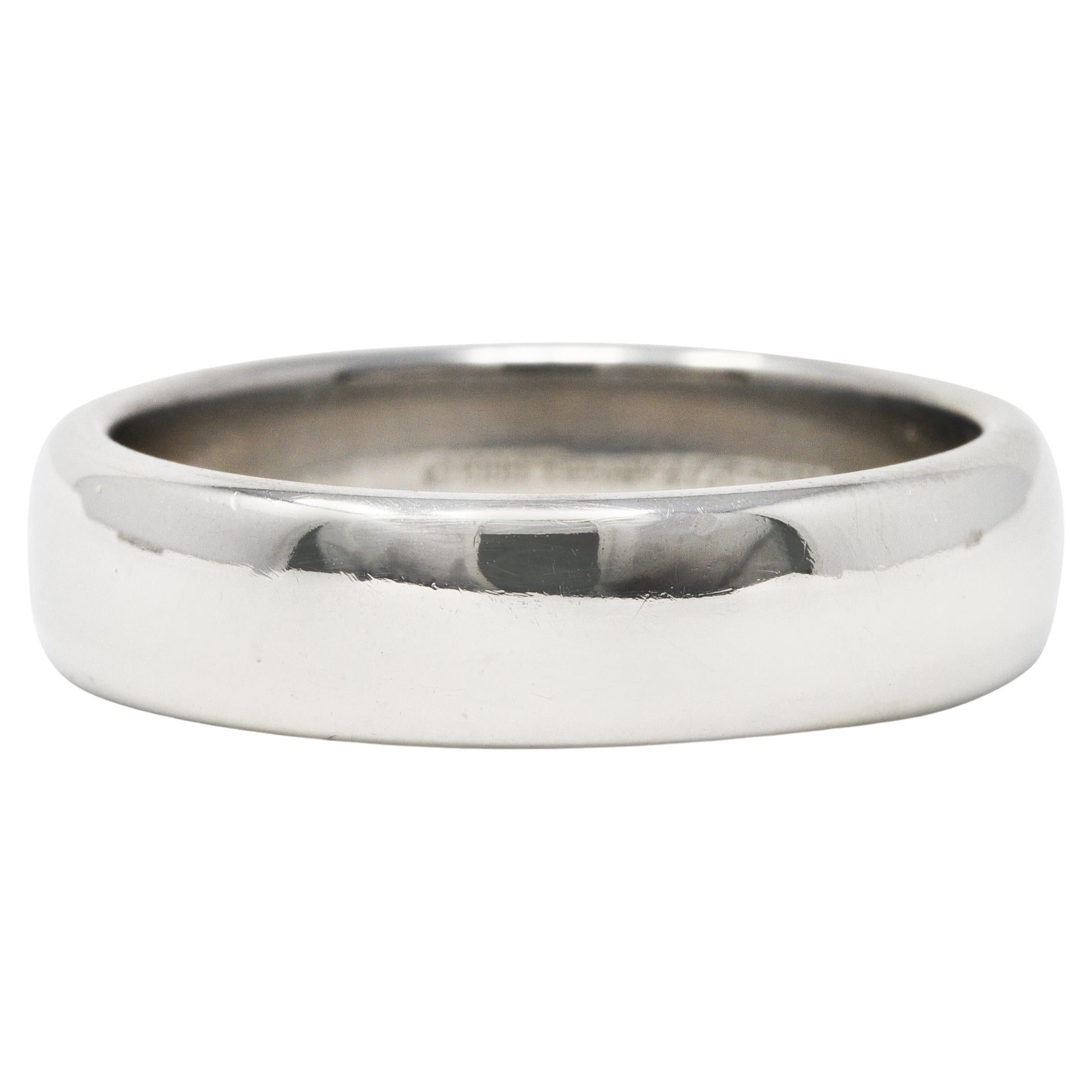Tiffany and Co. Platinum Wedding Band Ring Knife Edge 2 at 1stDibs