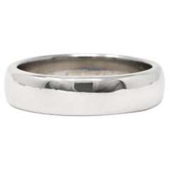 1999 Tiffany & Co. Platinum Unisex Wedding Band Ring