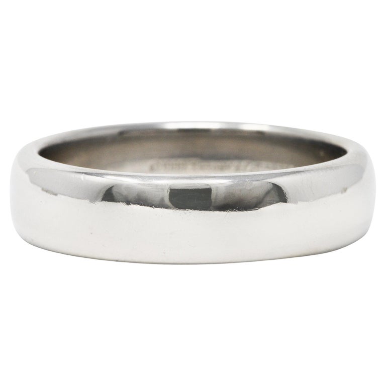 Tiffany and Co. Platinum Unisex Wedding Band Ring at 1stDibs