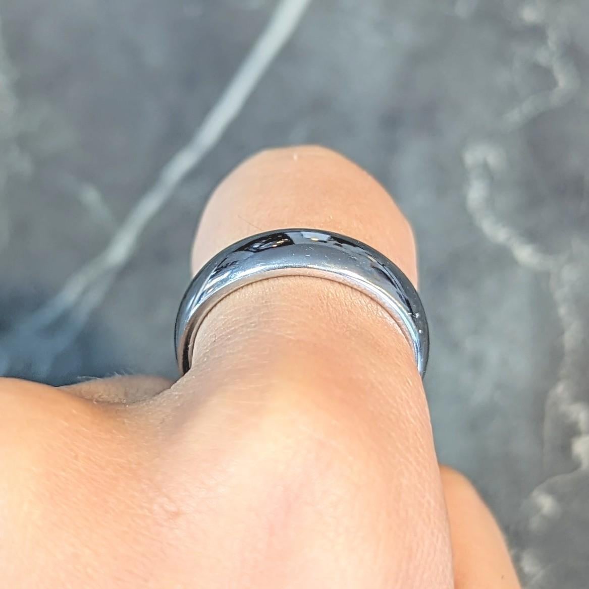 1999 Tiffany & Co. Platinum 6.0 MM Vintage Men's Wedding Band Ring 7