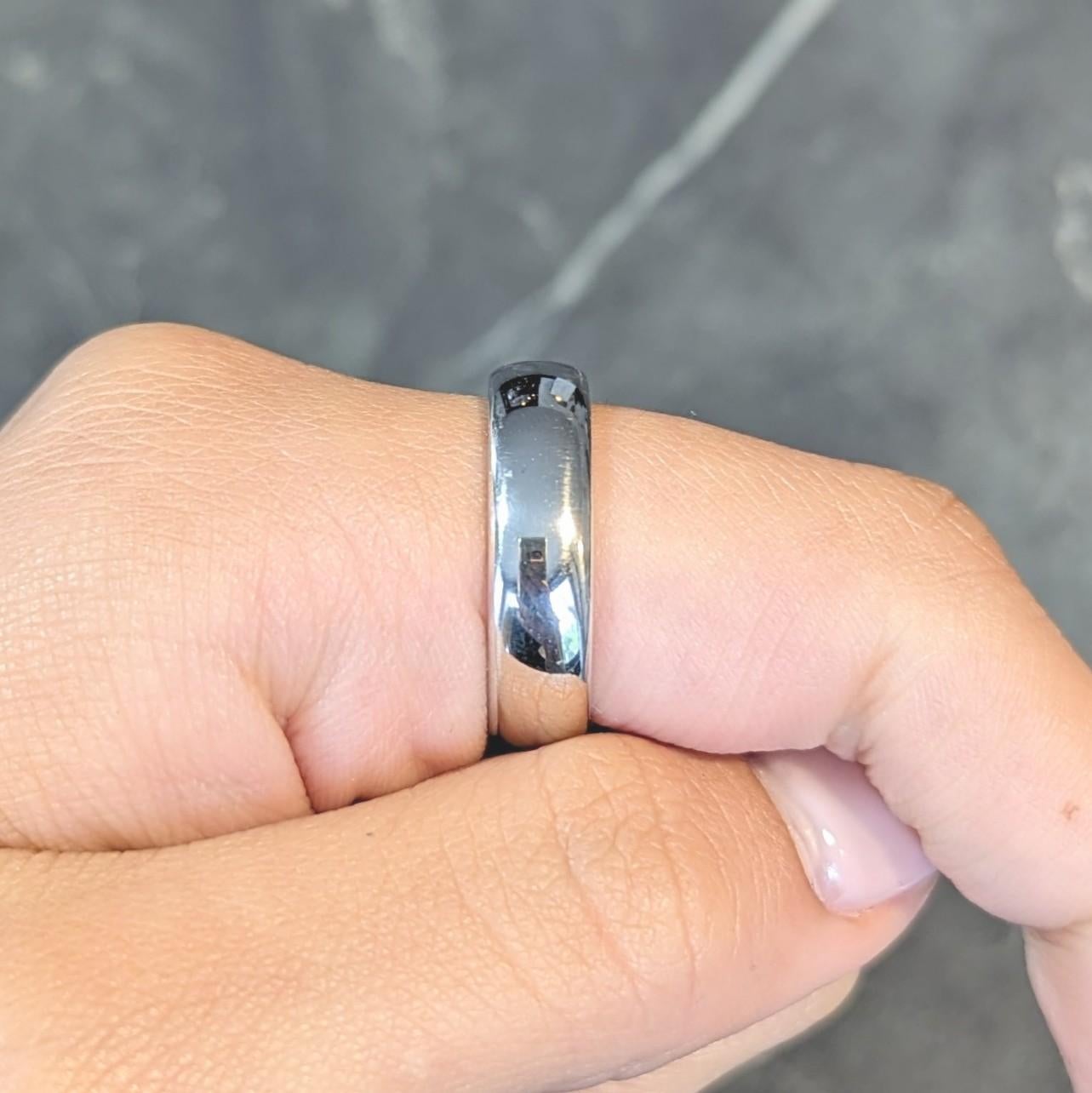 1999 Tiffany & Co. Platinum 6.0 MM Vintage Men's Wedding Band Ring 8