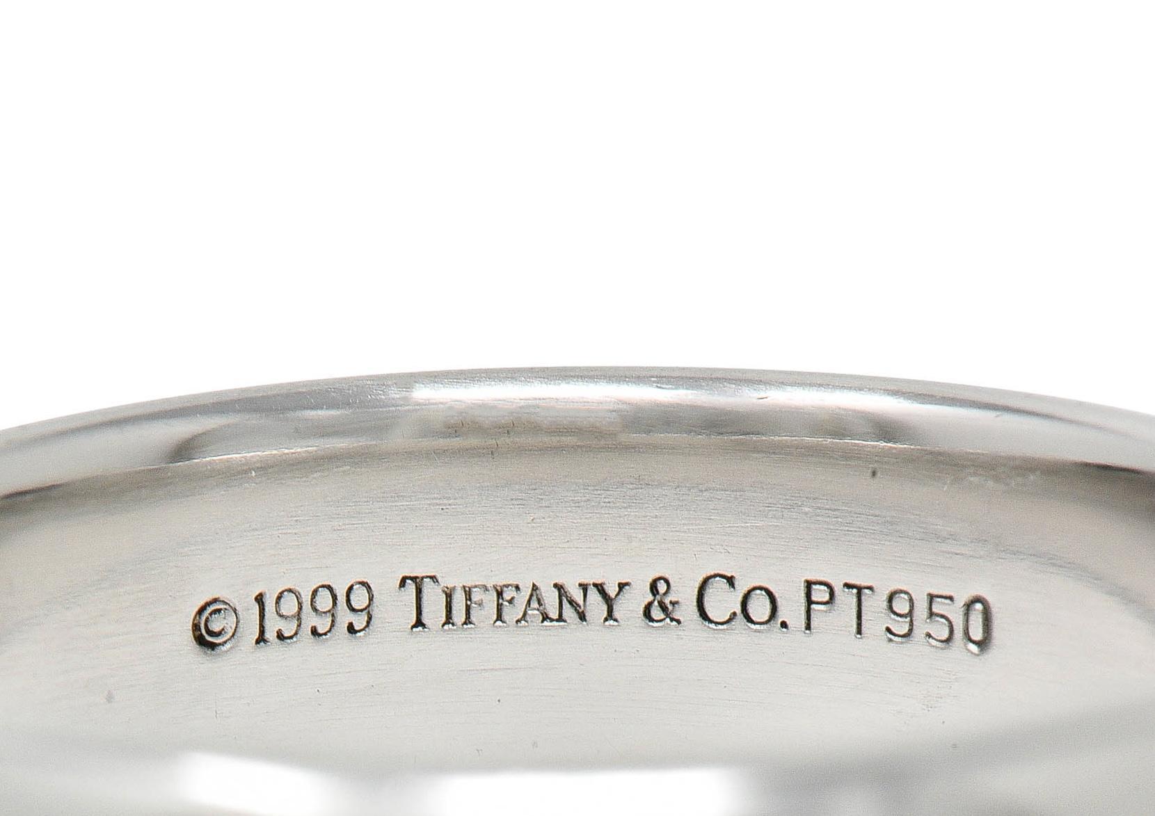 1999 Tiffany & Co. Platinum 6.0 MM Vintage Men's Wedding Band Ring 1