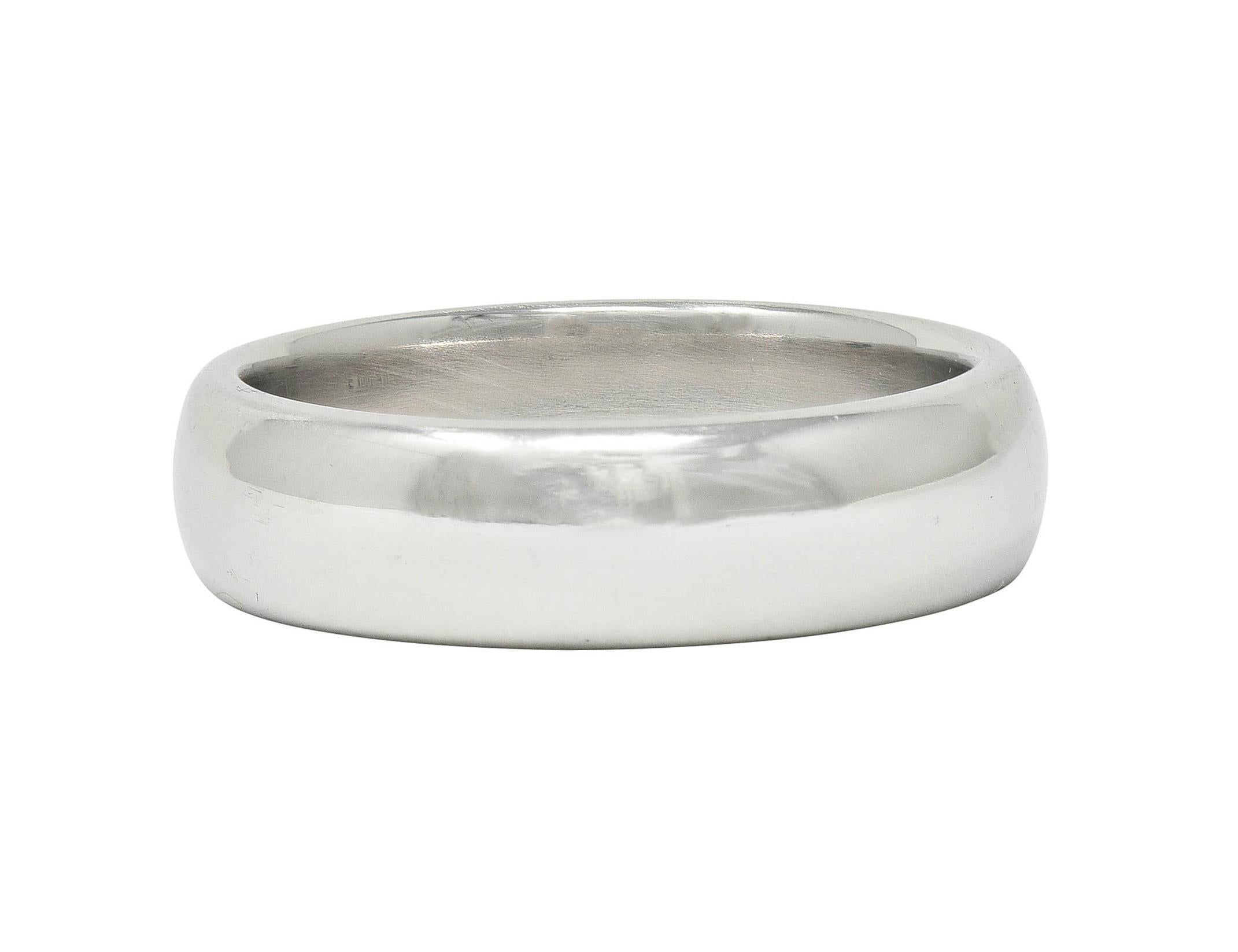 1999 Tiffany & Co. Platinum 6.0 MM Vintage Men's Wedding Band Ring 3