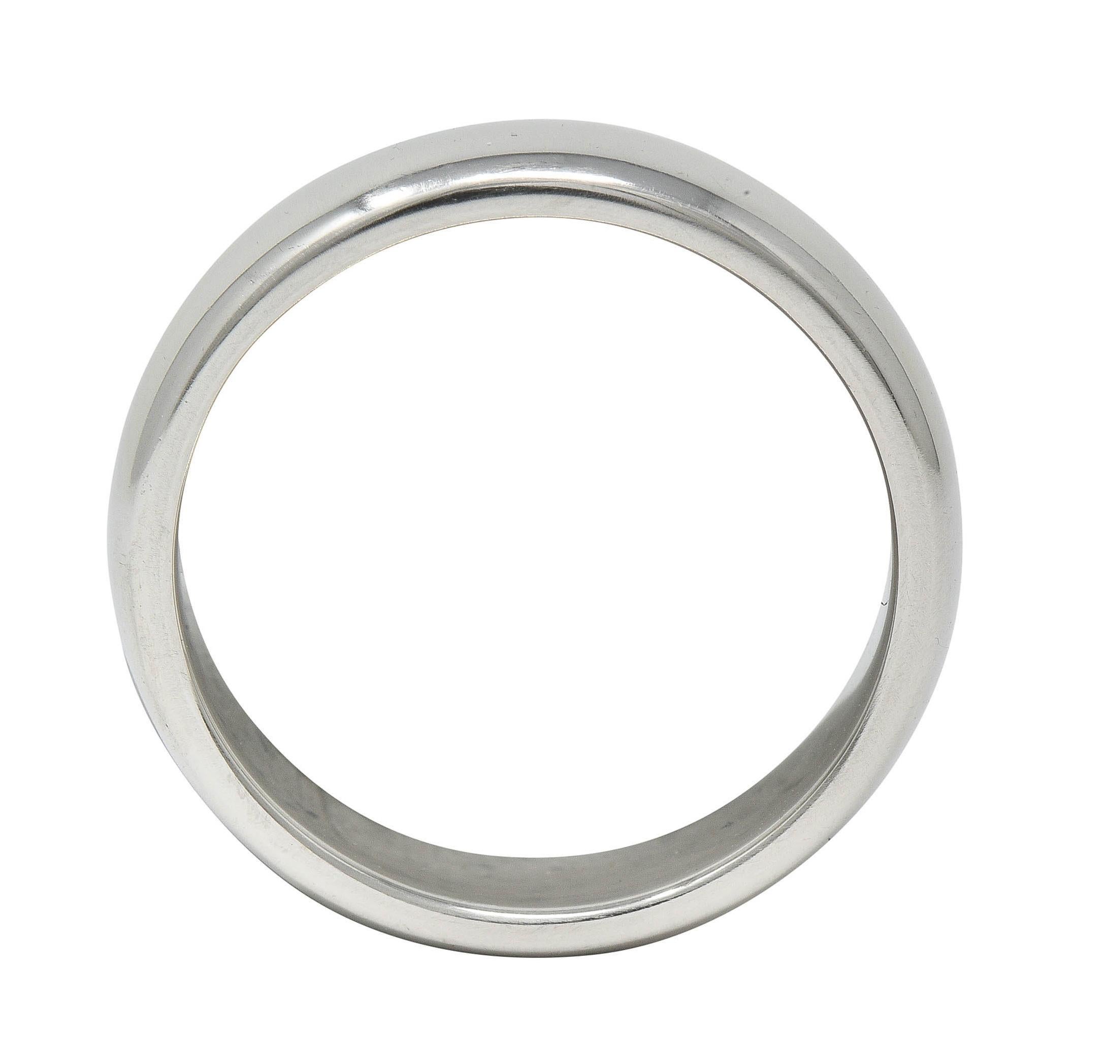1999 Tiffany & Co. Platinum 6.0 MM Vintage Men's Wedding Band Ring 4