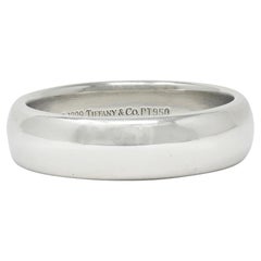 1999 Tiffany & Co. Platinum 6.0 MM Vintage Men's Wedding Band Ring