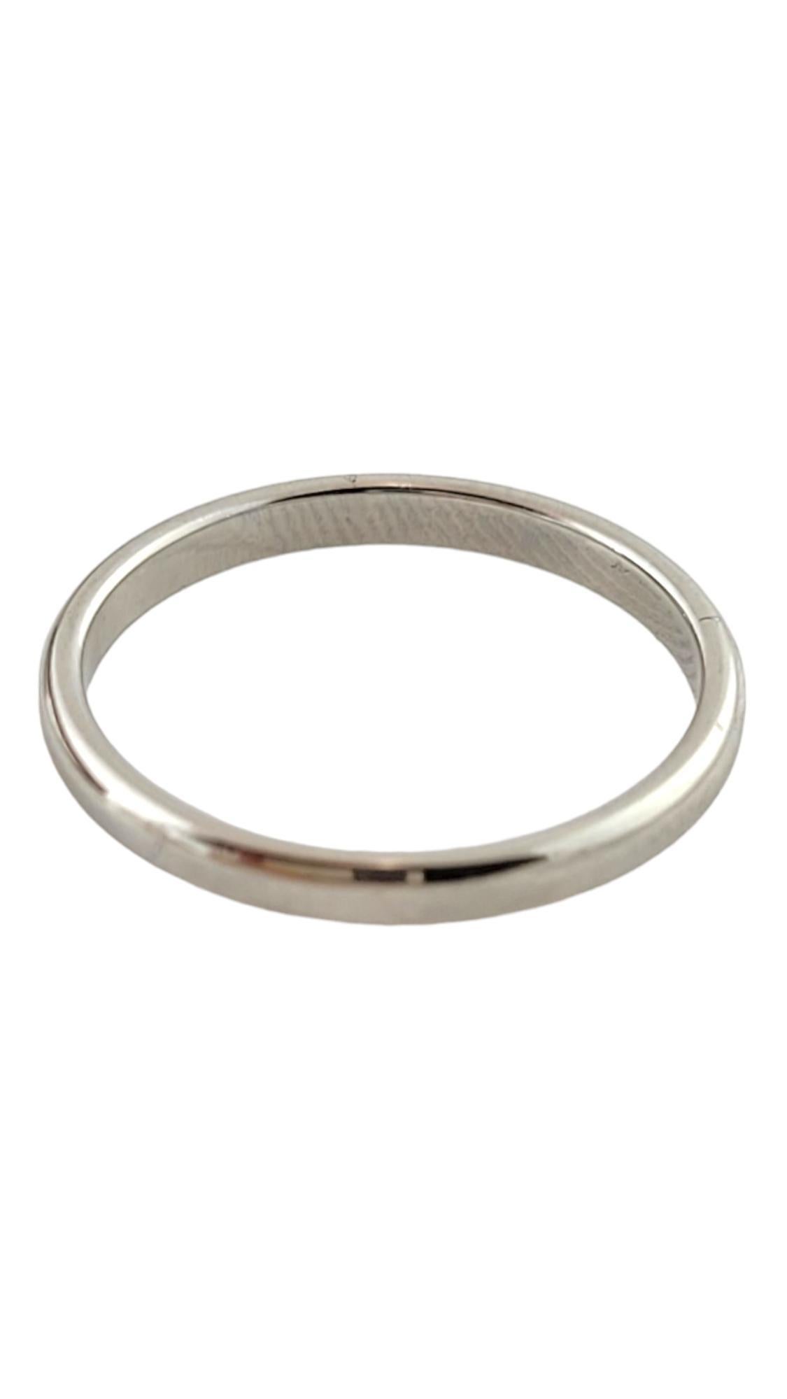 Women's 1999 Tiffany & Co. Platinum Band Ring Size 4.5 #17978 For Sale