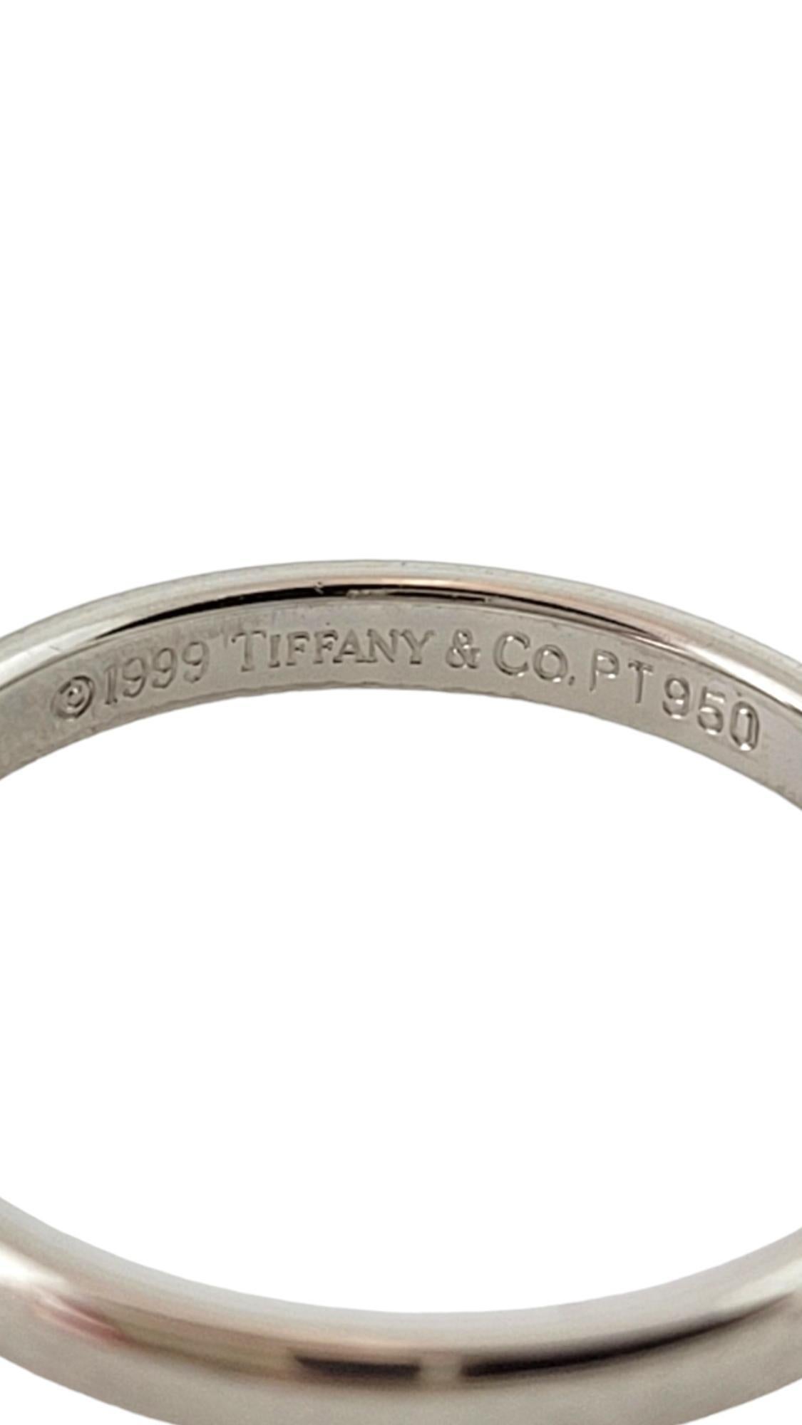 1999 Tiffany & Co. Platinum Band Ring Size 4.5 #17978 For Sale 2