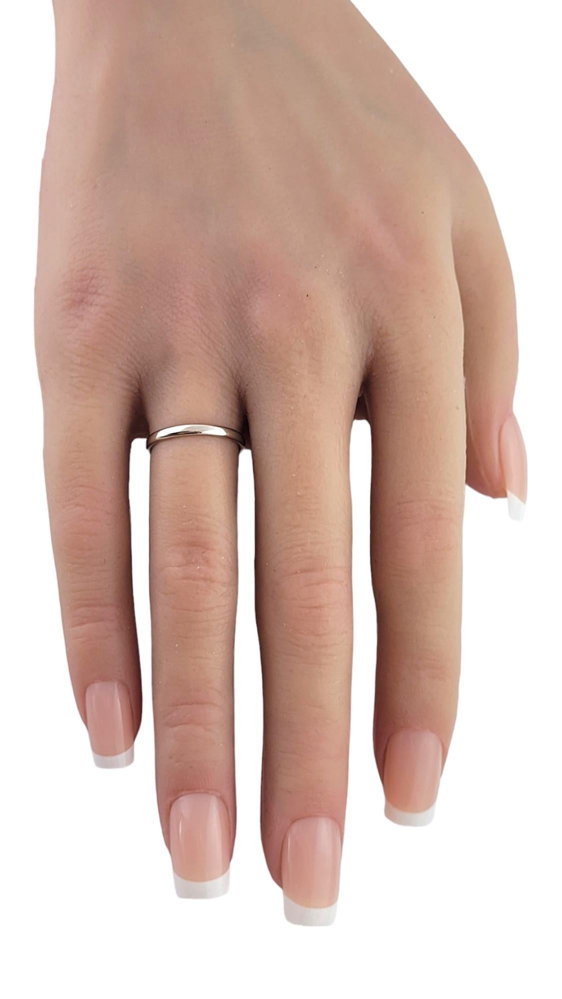 1999 Tiffany & Co. Platinum Band Ring Size 4.5 #17978 For Sale 3