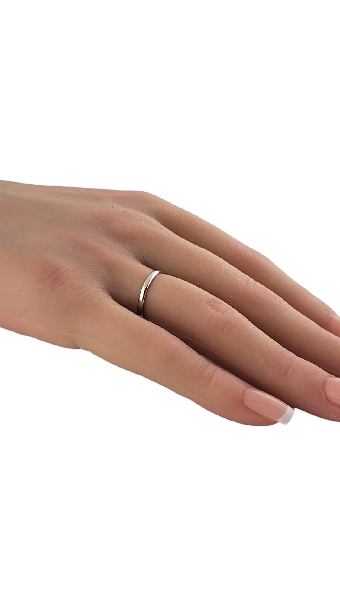 1999 Tiffany & Co. Platinum Band Ring Size 4.5 #17978 For Sale 4