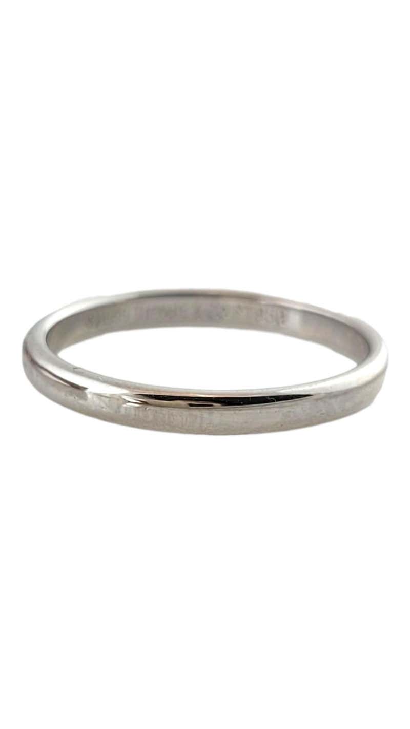 Vintage Tiffany and Co Knife Edge Ring. Authentic Platinum Wedding Band ...