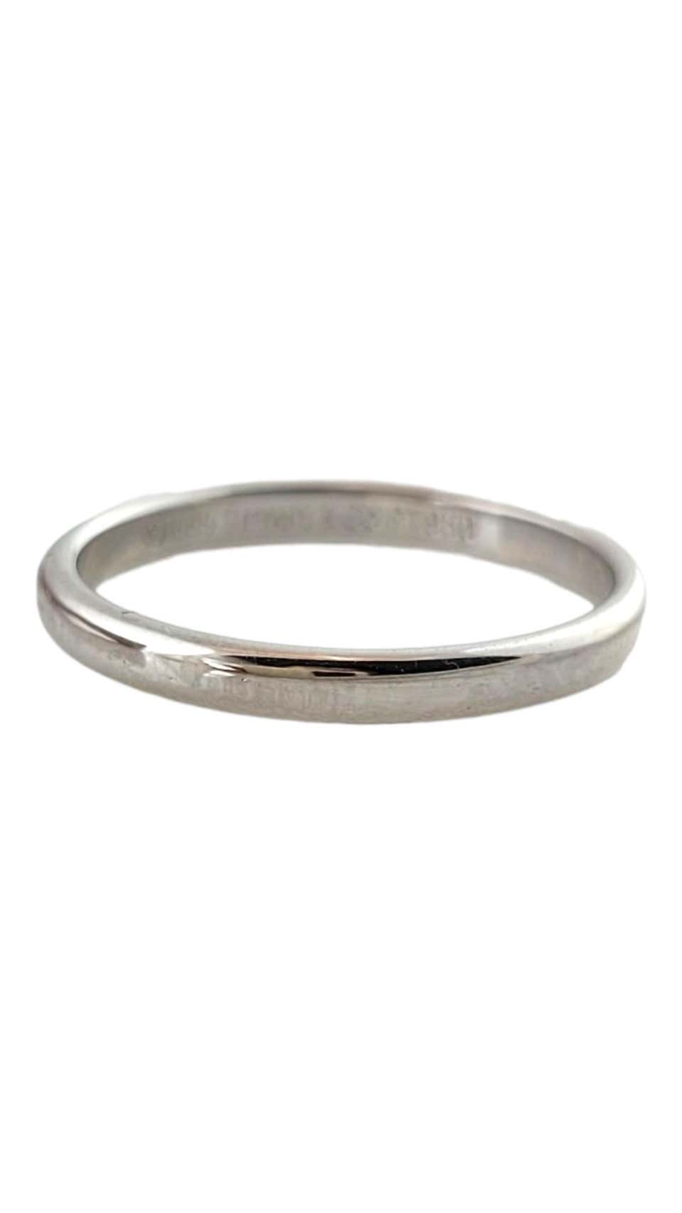 Vintage Tiffany and Co Knife Edge Ring. Authentic Platinum Wedding Band ...