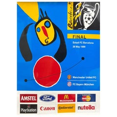 1999 UEFA Champions League Final Original Vintage Poster