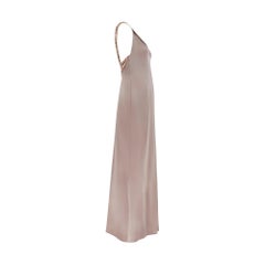 1999 Valentino Runway Robe à bretelles embellies rose foncé