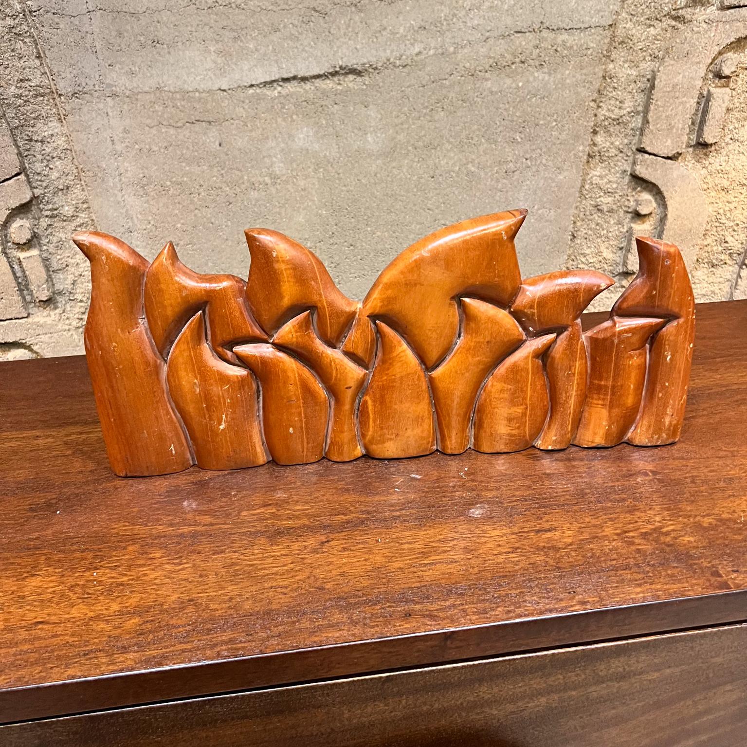1999 Victor Rozo Last Supper Abstract Wood Sculpture Mexico DF For Sale 2