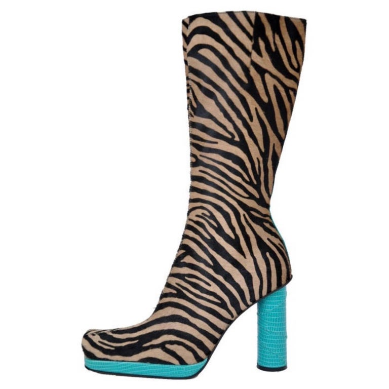 Versace Collection Versace Fur Boots Versace 'palazzo' Snow Boots