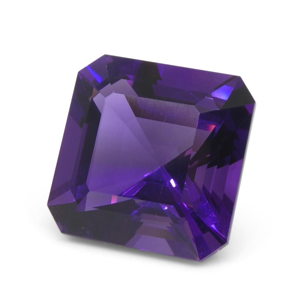 19.9ct Square Purple Amethyst from Uruguay For Sale 6