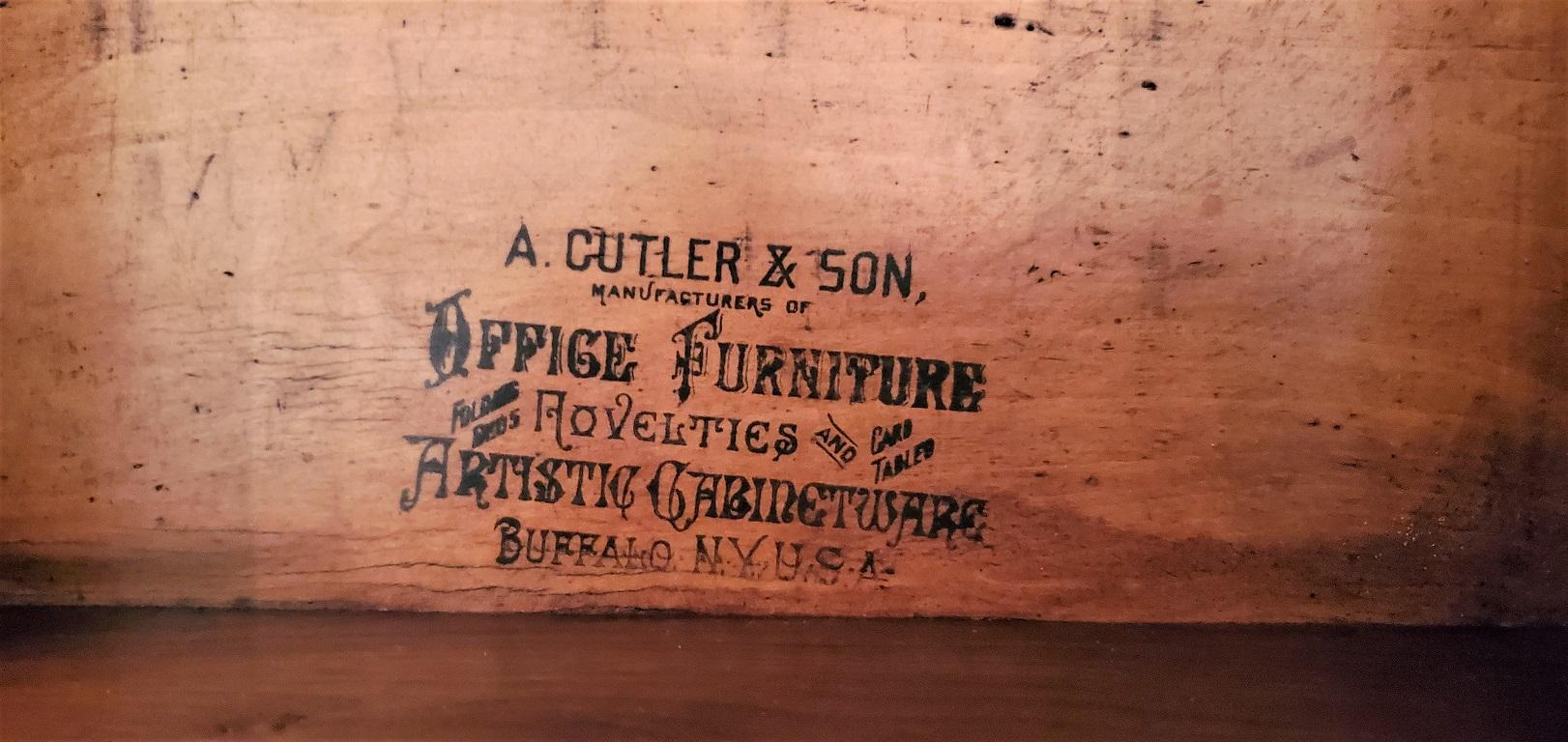 Scrivania americana Cutler & Sons Model 1 Roll Top del XIX secolo in vendita 2