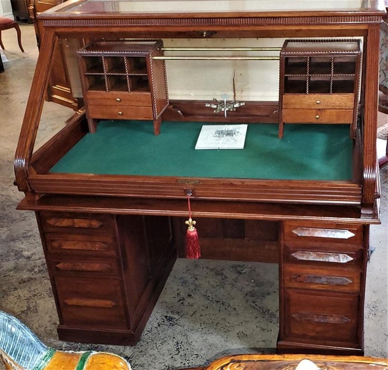 19th Century American Cutler and Sons Model 1 Roll Top Desk For Sale at