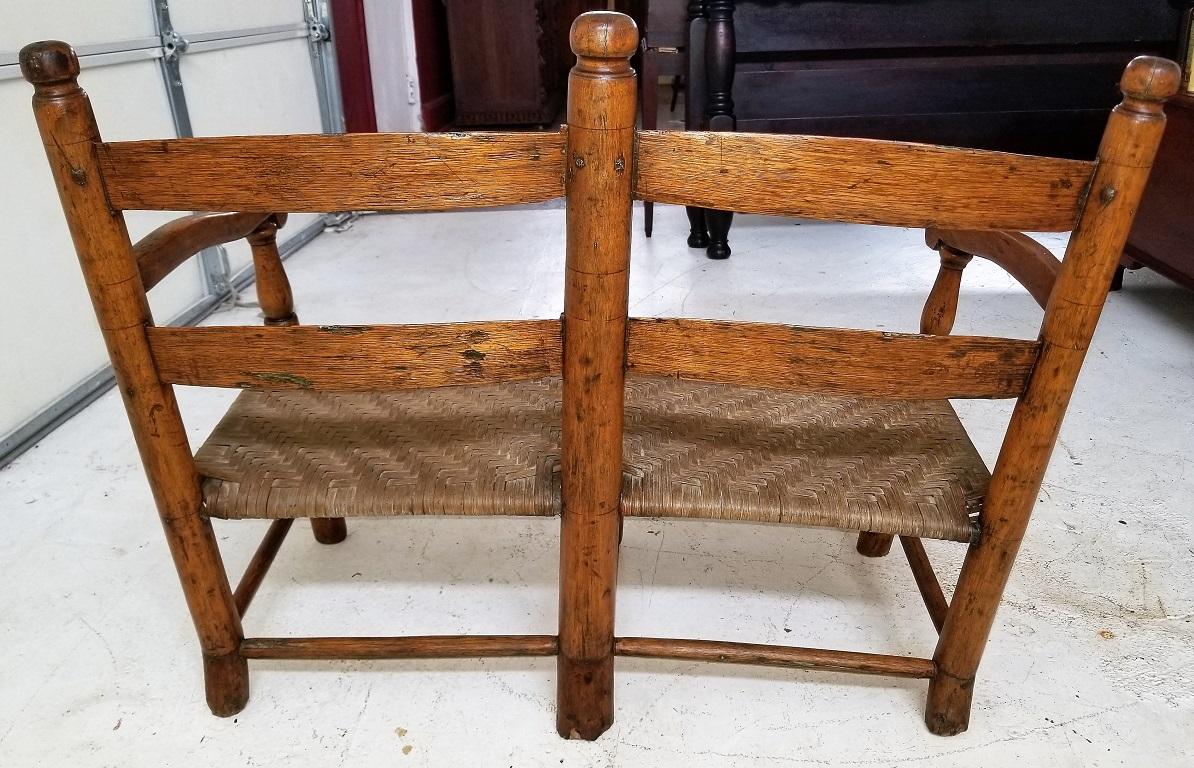 19 Century American Pioneer Walnut Wagon Seat 1